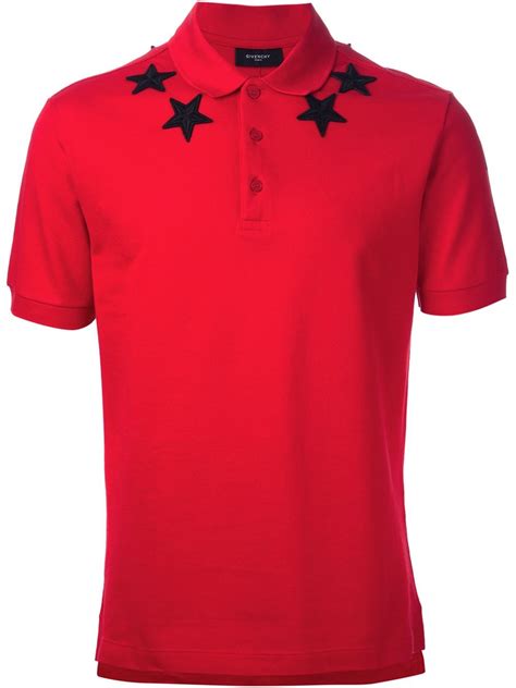 givenchy polo shirt red|Givenchy t shirt with holes.